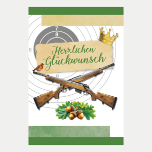 Glückwunschkarte Schützenverein