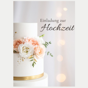 Hochzeitseinladung Torte