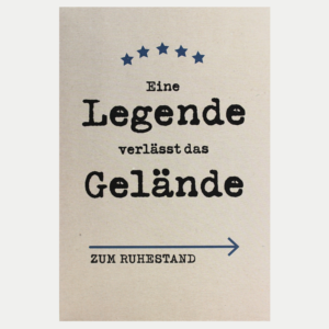 Karte zum Ruhestand Legende