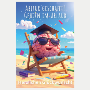Abiturkarte lustig Gehirn