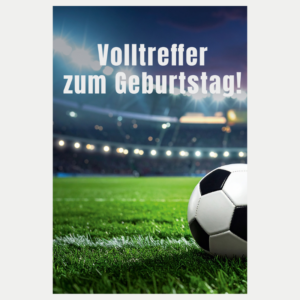 Fußball Geburtstag Karte