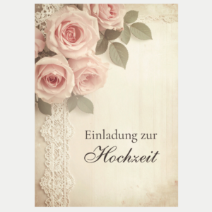 Vintage Hochzeit einladung