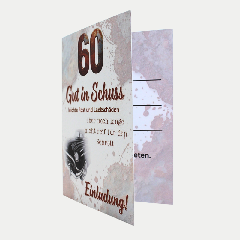 Einladungskarte 60