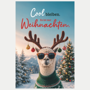 Cool bleibe. Es ist nur Weihnachten.