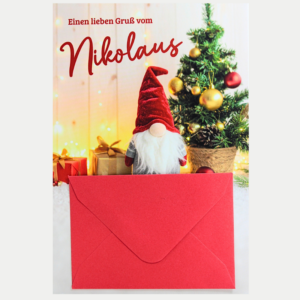 Nikolauskarte mit Geldfach