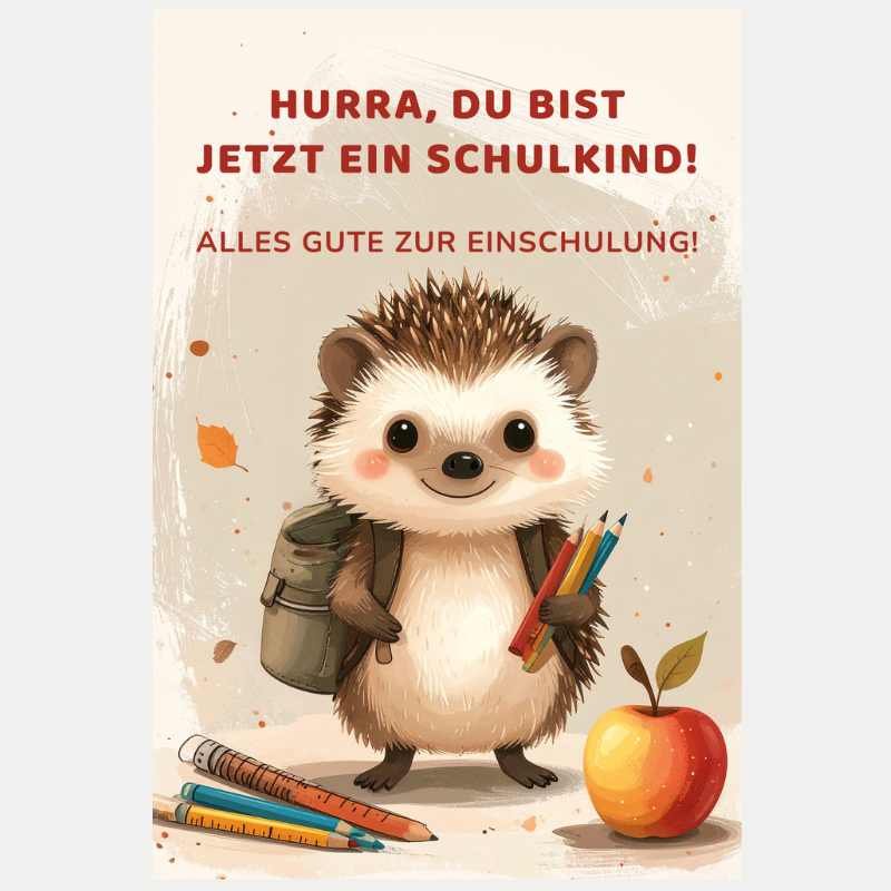 Einschulung Igel