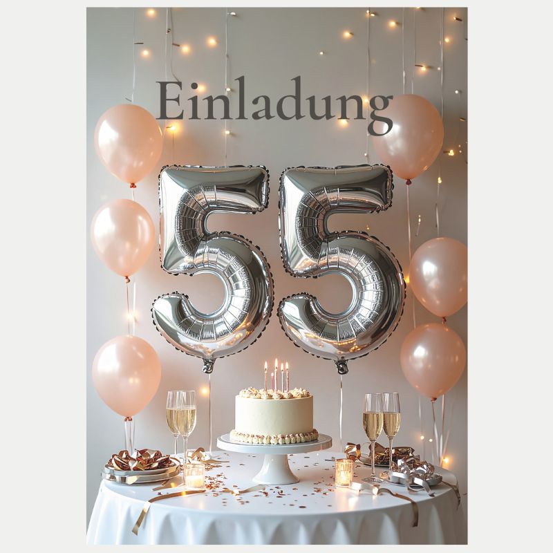 Einladung zum 55 Geburtstag