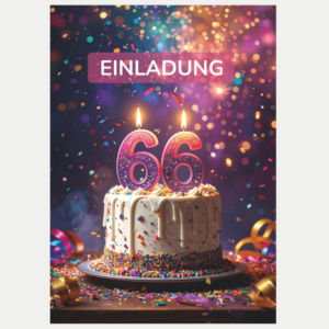 Einladung zum 66 Geburtstag