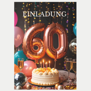 Einladung 60 Jahre Ballon
