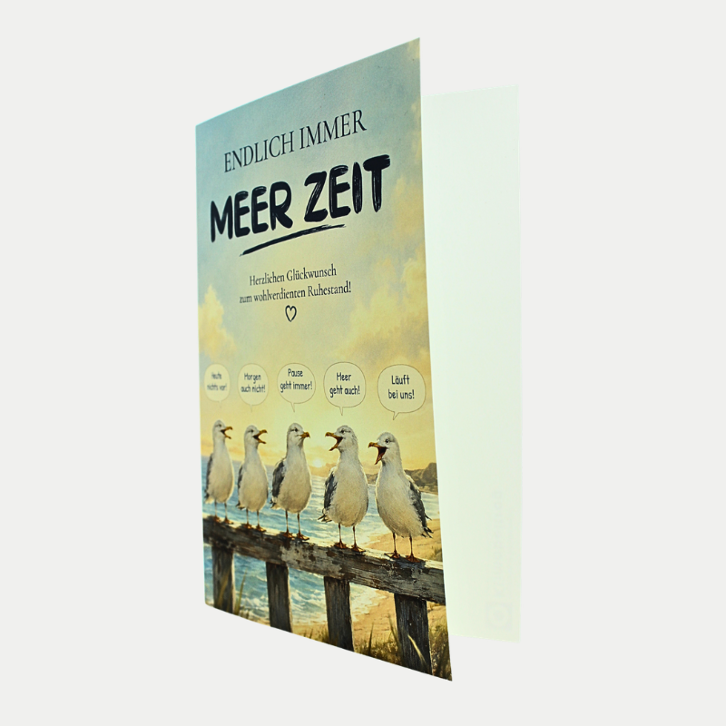Ruhestand Meer Zeit Karte