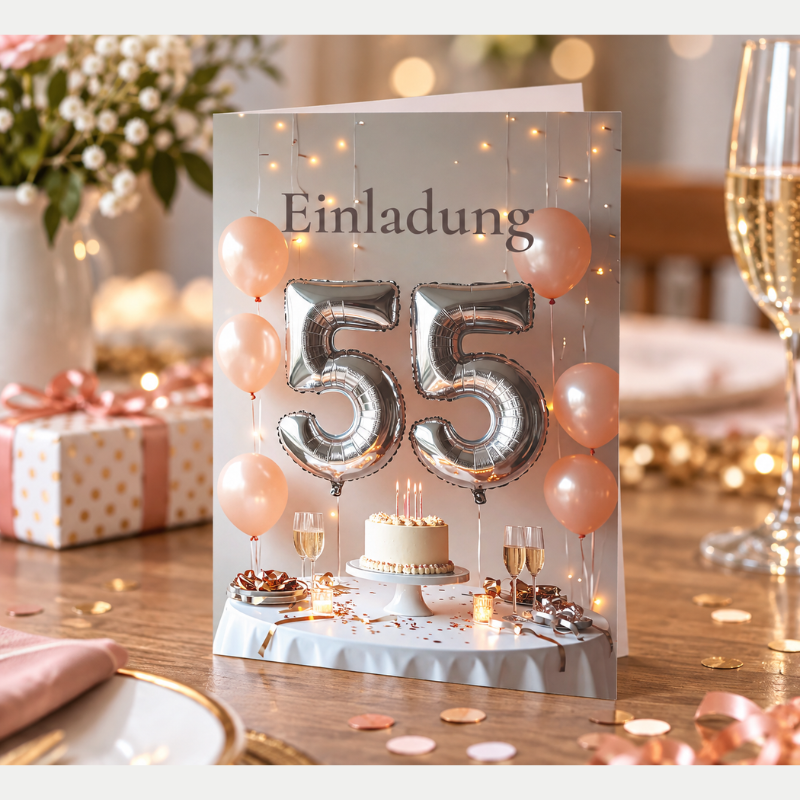 Einladung zum 55 Geburtstag