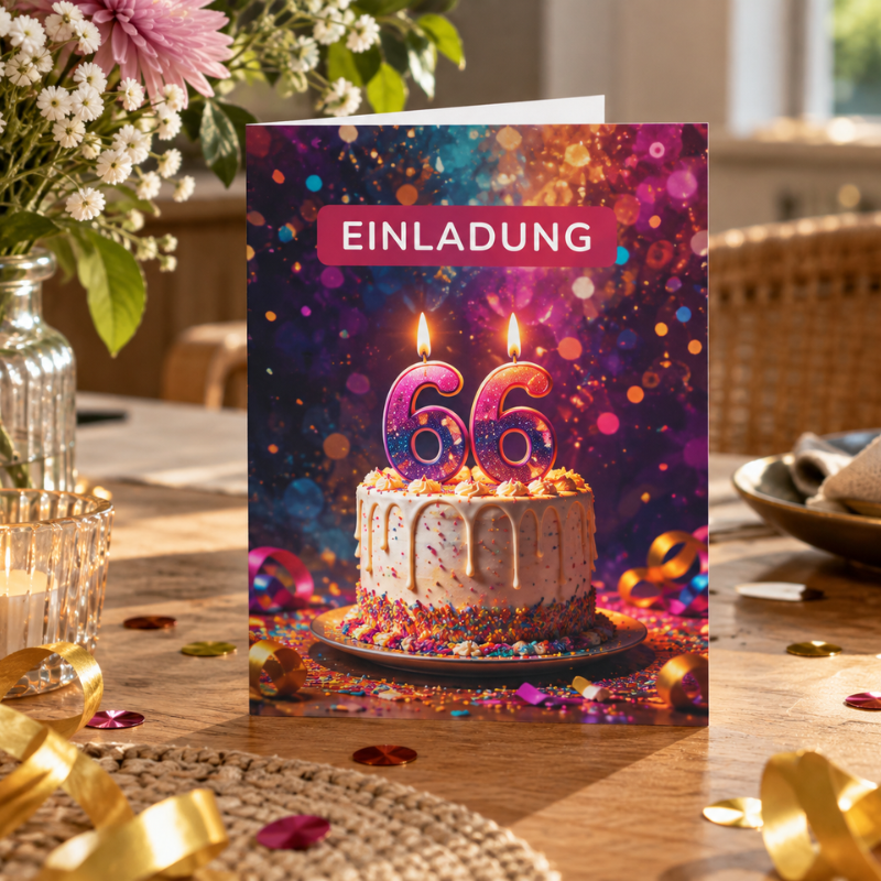 Einladung zum 66 Geburtstag