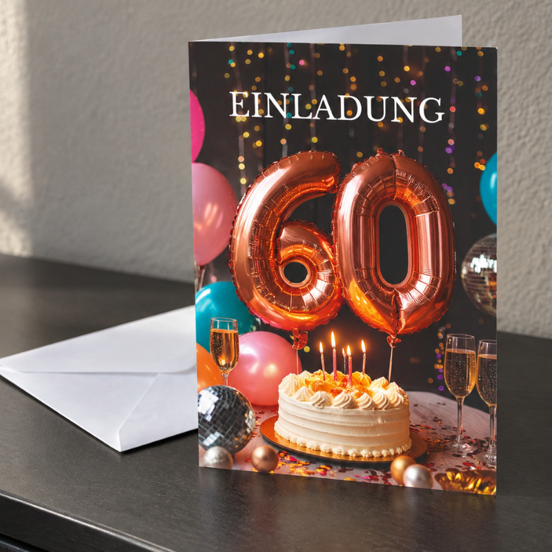 Einladung 60 Jahre Ballon