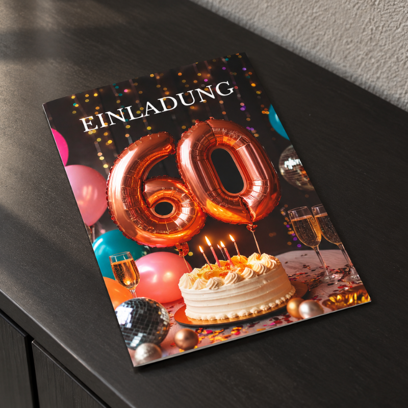Einladung 60 Jahre Ballon