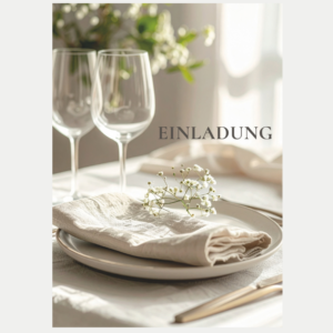 Einladung zum Essen Dinner