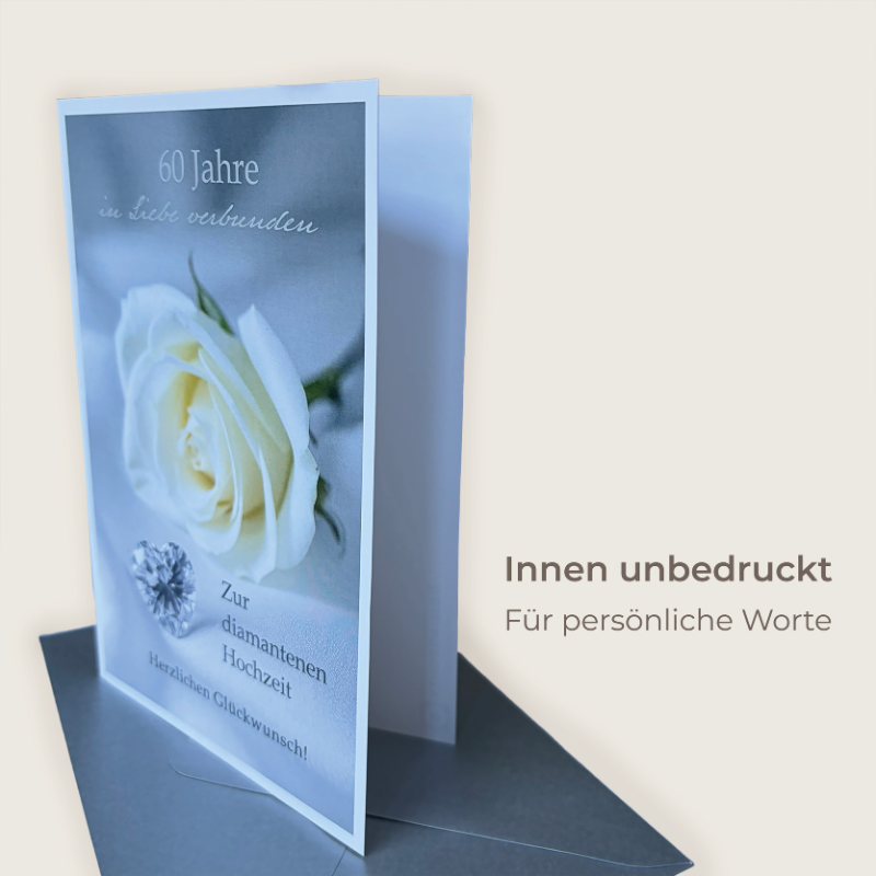 Karte zum 60 Hochzeitstag – Bild 2